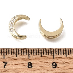 Brass Micro Pave Clear Cubic Zirconia Beads&nbsp;LS-CU-CBAC809-01G