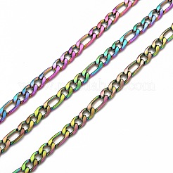 Ion Plating(IP) 304 Stainless Steel Figaro Chains&nbsp;CHS-H007-30MC