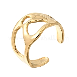 304 Stainless Steel Cuff Open Rings for Women&nbsp;RJEW-D352-06G