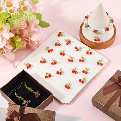 40Pcs Cherry Glass Pendants&nbsp;FIND-SC0016-51