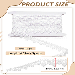 5 Yards Polyester Embroidery Heart Lace Trim&nbsp;OCOR-LP0004-50B
