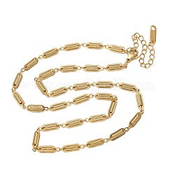 304 Stainless Steel Spiral Link Chain Necklaces&nbsp;NJEW-S442-10G