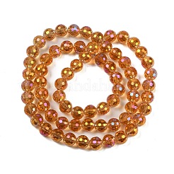 Transparent Electroplate Glass Beads Strands&nbsp;EGLA-N002-31-H
