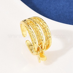 Brass Cuff Rings&nbsp;RJEW-C140-03G