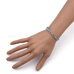 Adjustable Nylon Cord Braided Bead Bracelets&nbsp;BJEW-JB05394-03