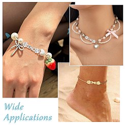 8Pcs 2 Colors Brass Micro Pave Clear Cubic Zirconia Fold Over Clasps&nbsp;KK-CJ0005-92