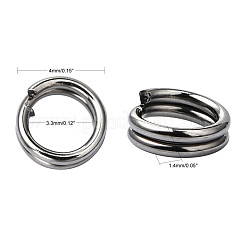 Iron Split Rings&nbsp;JRBD4mm