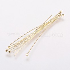 Rack Plating Brass Ball Head pins&nbsp;S-KK-E680-03-0.5x50-G