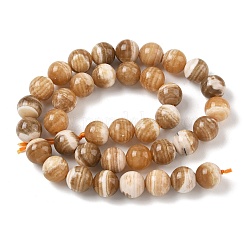 天然石方解石ビーズ連売り  スムーズなラウンド  砂茶色  10~10.5mm  穴：1.2mm  約38個/連  15.43''（39.2センチメートル）&nbsp;GG-CBA23C7-A01-10mm