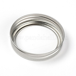 ブリキネジカバー  フラットラウンド  プラチナ  73x14mm&nbsp;FIND-WH0048-27A-P