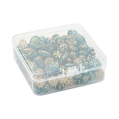 6 Style Plating Acrylic Beads&nbsp;PACR-FS0001-01