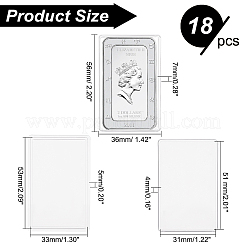 Transparent Acrylic Silver Bar Gold Bar Storage Cases&nbsp;OBOX-WH0005-13