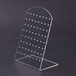 アクリルイヤリングスタンドディスプレイ  L字型  透明  4.65x8x11.1cm&nbsp;EDIS-F005-05B