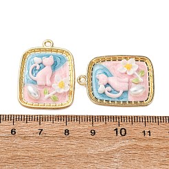 Alloy Enamel Pendants&nbsp;ENAM-B028-16KCG