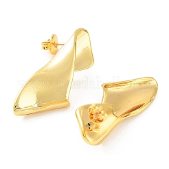 Rack Plating Brass Studs Earrings for Women&nbsp;KK-Z038-14G