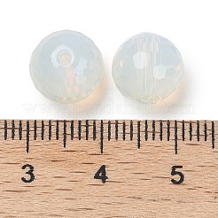 ガラス k9 ガラス  模造オーストリアクリスタルビーズ  ファセット（128ファセット）  ラウンド  ホワイト  10mm  穴：1.5mm&nbsp;GLAA-H024-06A-08