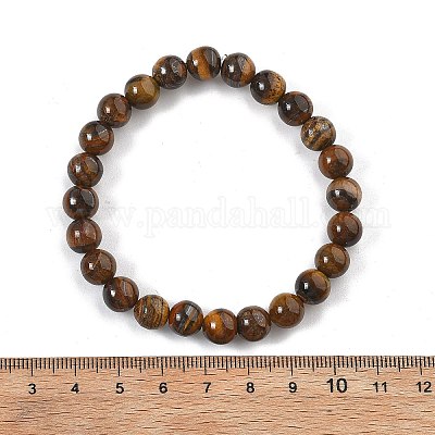 Natural Tiger Eye Bead Stretch Bracelets&nbsp;BJEW-K212-B-028-1