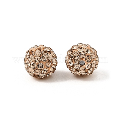 Pave Disco Ball Beads&nbsp;RB-A130-10mm-15-1