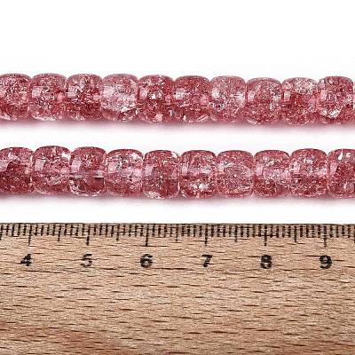 Crackle Transparent Glass Beads Strands&nbsp;GLAA-N069-03A-05-1