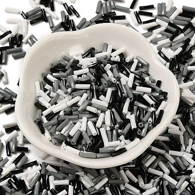 Baking Paint Glass Twist Bugle Beads&nbsp;SEED-C004-02K-1