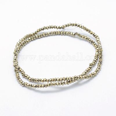 Electroplate Glass Beads Strands&nbsp;EGLA-J144-FP-A04-1