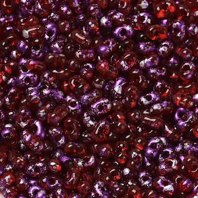 Spray Painted Glass Seed Beads&nbsp;SEED-F005-06A-03-1