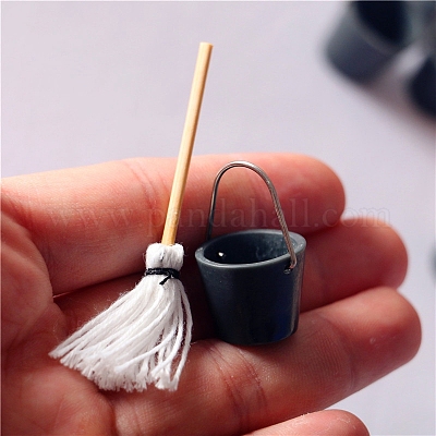 Mini Plastic Bucket & Mop Model&nbsp;MIMO-PW0003-018-1