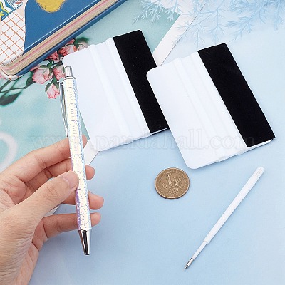 Plastic Creative Teardrop Pattern Ball Pens&nbsp;AJEW-GF0004-63C-1