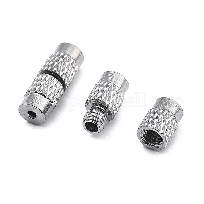 Column Brass Screw Clasps&nbsp;KK-M143-01-1