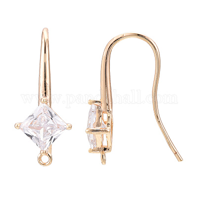 Brass Earring Hook&nbsp;ZIRC-Q019-002G-1