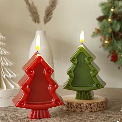 クリスマスツリー型キャンドル6個セット クリスマスの松の木シリコンキャンドル型：クリスマスソイワックスデザイン - Etsy 日本 