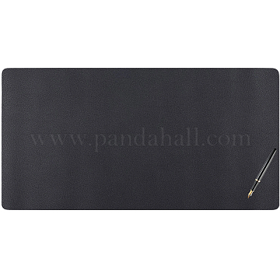PVC マウスパッド  スエード付き  長方形  ブラック  400x800x1.6mm&nbsp;AJEW-WH20010-32C-1