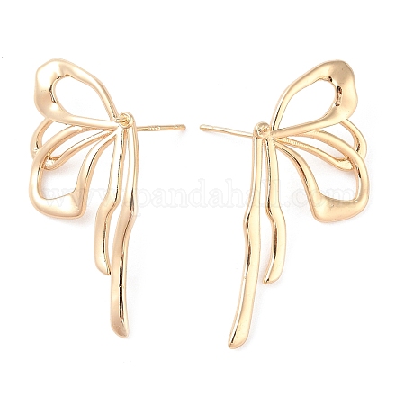 Brass Stud Earring Findings KK-N256-04G-1