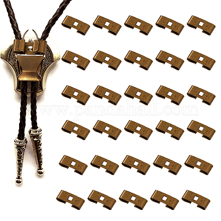 GORGECRAFT: 8 Pezzi Di Punte Per Cravatta Bolo In 4 Colori - Fermaglio Scorrevole In Ferro, Accessori Fai Da Te Per Gioielli - 2