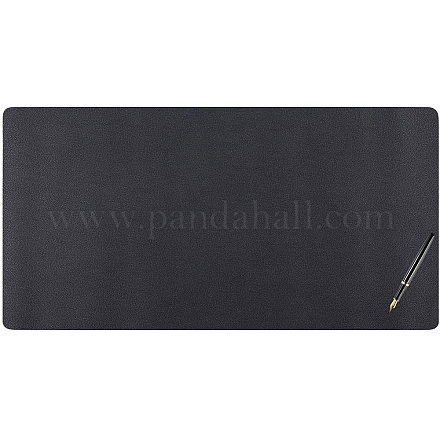 PVC マウスパッド  スエード付き  長方形  ブラック  400x800x1.6mm&nbsp;AJEW-WH20010-32C-1