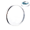 Acrylic Boards, Round, Clear, 99.5x19.5mm