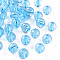 Transparent Acrylic Beads, Round, Light Sky Blue, 10x9mm, Hole: 2mm, about 940pcs/500g