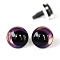 Plastic Doll Eye for Doll Makings, Violet, 12mm