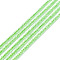 Transparent Glass Beads Strands, Faceted, Round, Medium Spring Green, 2mm, Hole: 0.6mm, about 182~201pcs/strand, 14.57~15.24 inch((37~38.7cm)
