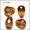 Imitation Austrian Crystal Beads, Grade AAA, K9 Glass, Faceted, Drop, Goldenrod, 10x12mm, Hole: 0.9~1.5mm