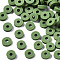 Handmade Polymer Clay Beads, Disc/Flat Round, Heishi Beads, Olive Drab, 4x1mm, Hole: 1mm, about 55000pcs/1000g