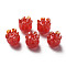 Handmade Bumpy Lampwork Beads, Jellyfish, FireBrick, 8~9x8mm, Hole: 1~1.5mm