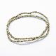 Electroplate Glass Beads Strands&nbsp;EGLA-J144-FP-A04-2
