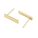 Brass Stud Earrings Findings&nbsp;EJEW-B063-01G-02-2