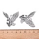 合金ペンダント  鷲の形  プラチナ  39.5x38.5x4mm  穴：2.5x3mm&nbsp;PALLOY-A007-11P-3