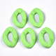 Opaque Spray Painted Acrylic Linking Rings&nbsp;OACR-R249-03-2