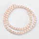 キャッツアイビーズ  ラウンド  ナバホホワイト  6mm  穴：1mm  約66~68個/連  14.5~15.3インチ&nbsp;CER50-2