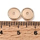 真鍮ビーズ  ディスク  ラックめっき  長持ちメッキ  ライトゴールド  8x1.2mm  穴：1.5mm&nbsp;KK-CBA0DF0-18A-KCG-2