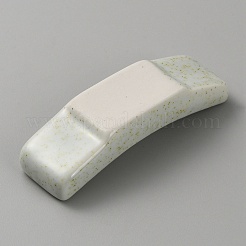 手描きのセラミック箸スタンド  箸置き  カーブ長方形の形  7月の蓮  68x21x15mm&nbsp;AJEW-WH0348-199E