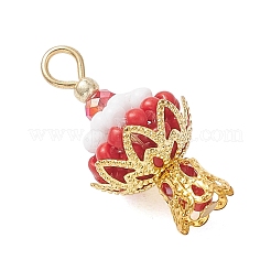 7Pcs Glass Seed Beaded Cake Pendants&nbsp;PALLOY-MZ01232